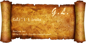 Gál Linda névjegykártya